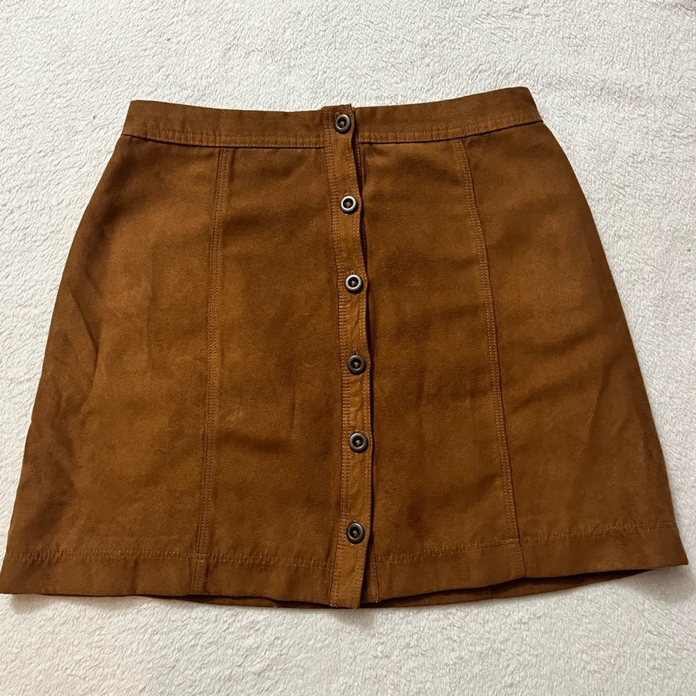 Hollister Brown Suede Mini Skirt - Size 0